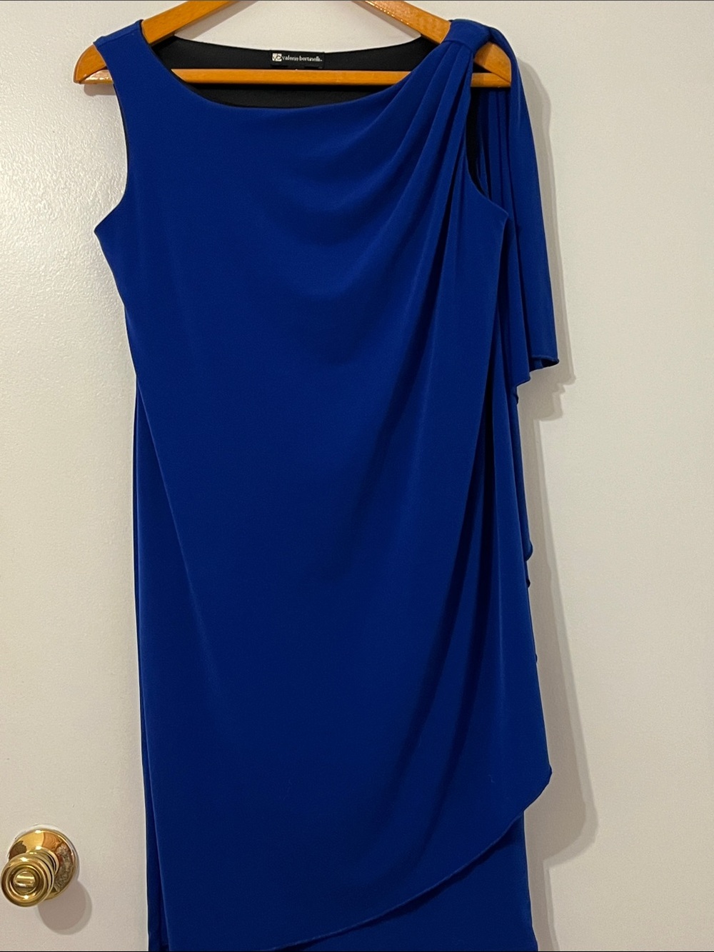 Valerie Bertinelli Royal Blue Evening Midi Dress